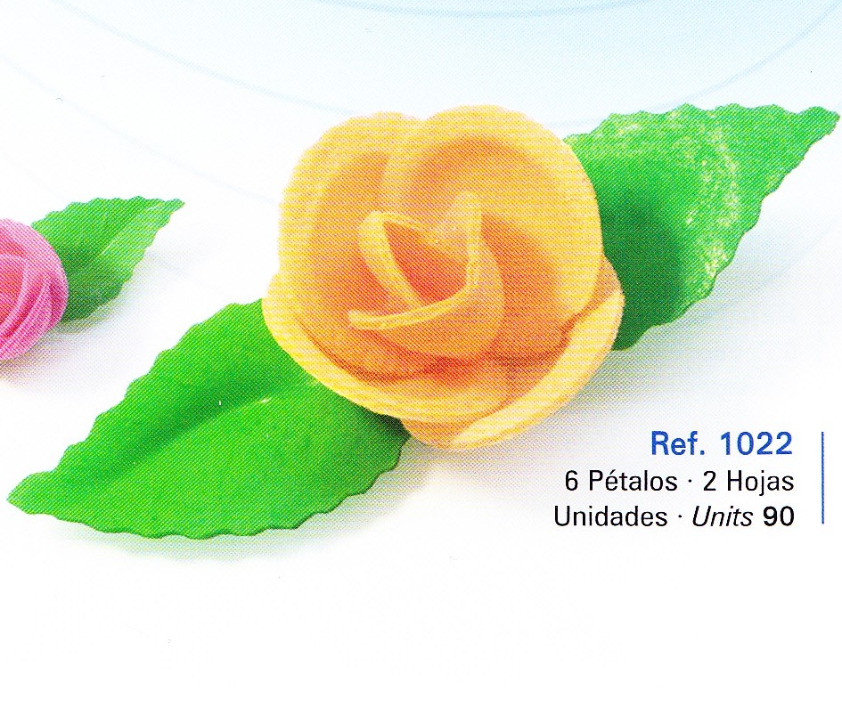 Oblea Rf. 1022 6 pétalos 2 hojas C/ 90 Ud · 90 unidades · Quintin