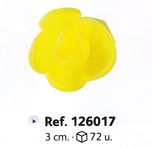 126017 Rosa Amarilla Mini C/ 72 Ud · 72 unidades · Dekora
