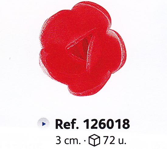 126018 Rosa Roja Mini C/ 72 Ud · 72 unidades · Dekora