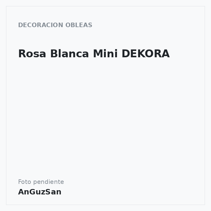 Rosa Blanca Mini DEKORA · Vifra