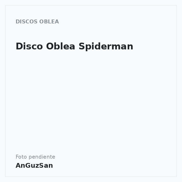 Disco Oblea Spiderman · Dekora