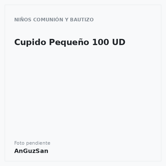 Cupido Pequeño 100 UD · Dekora