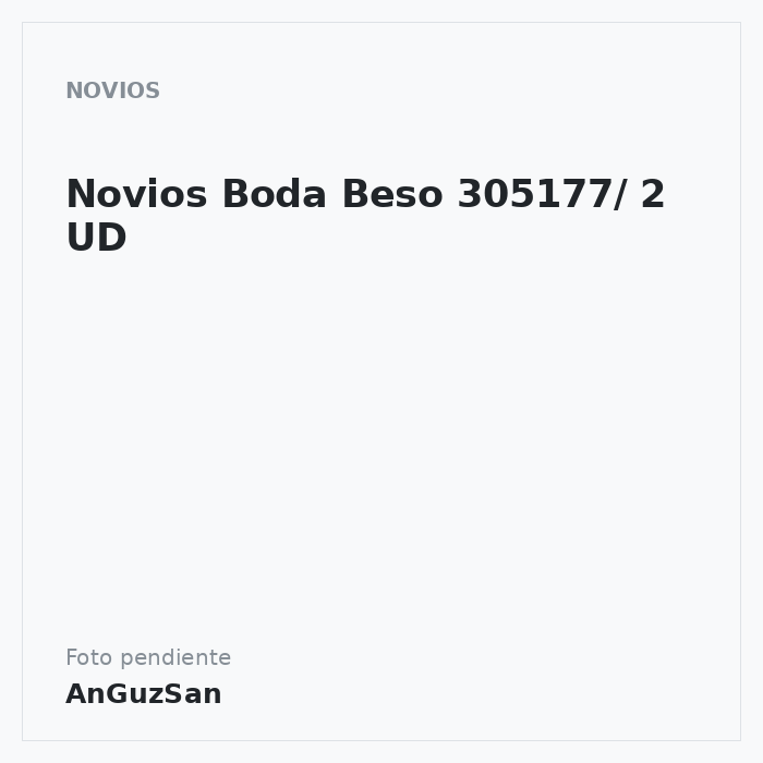 Novios Boda Beso 305177/ 2 UD · Dekora