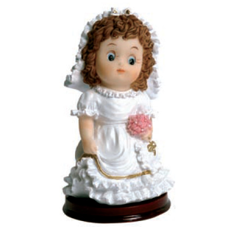 Niña Comunión Poliresina 15 cm · Dekora