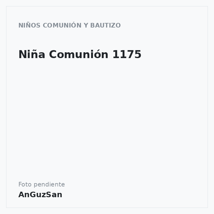 Niña Comunión 1175 · Dekora