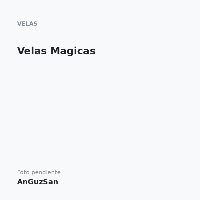 Velas Magicas · 1 unidades · Dekora