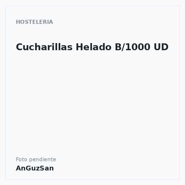 Cucharillas Helado B/1000 UD · Redondo