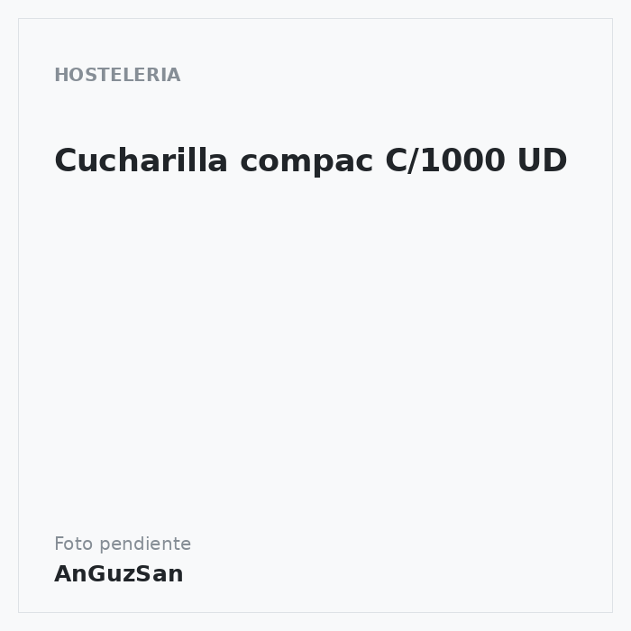 Cucharilla  compac C/1000 UD · Redondo