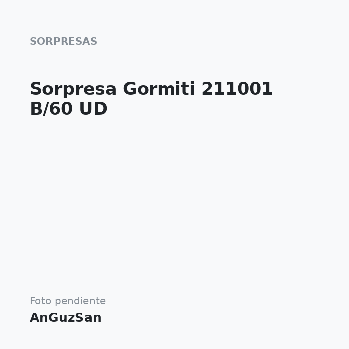 Sorpresa Gormiti 211001 B/60 UD · Dekora