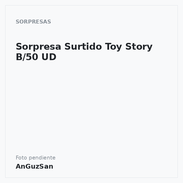 Sorpresa Surtido Toy Story B/50 UD · Dekora