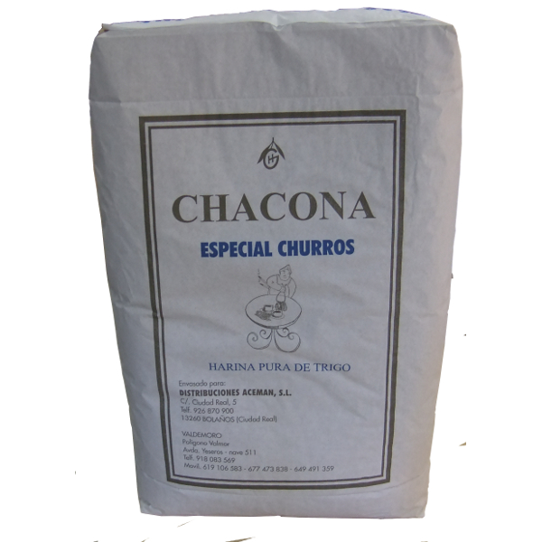 Harina Churros Chacona Saco 25 Kg · Aceman