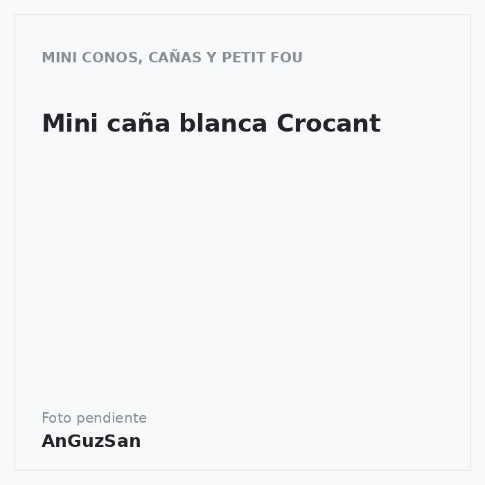 Mini caña blanca Crocant · Aceman