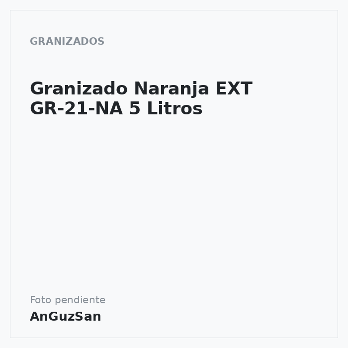 Granizado Naranja EXT GR-21-NA 5 Litros · 5 unidades · Marti Braun