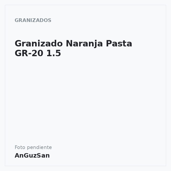 Granizado Naranja Pasta GR-20 1.5 · Marti Braun