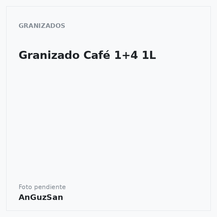 Granizado Café 1+4 1L · Industrias Aromaticas