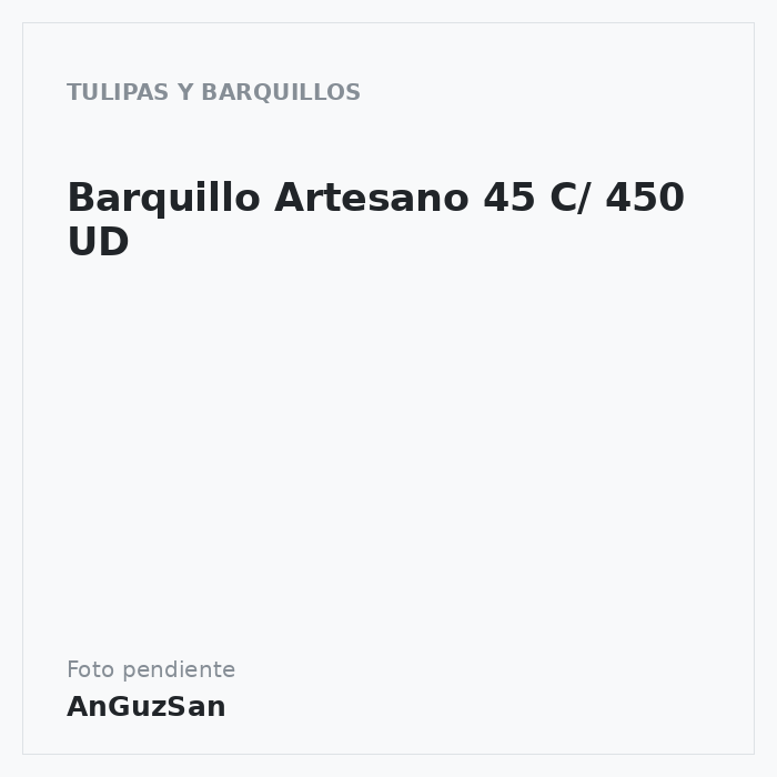Barquillo Artesano 45 C/ 450 UD · 450 unidades · Arconsa